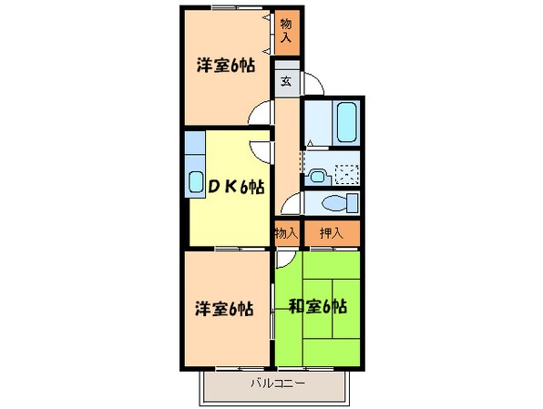 コ－ポラスおおたにの物件間取画像